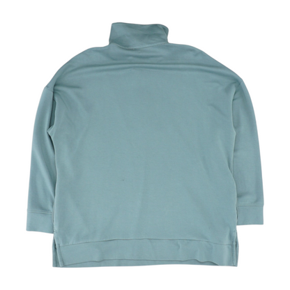 Green Solid 1/4 Zip Pullover