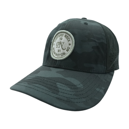 Black Porters Neck Wilmington NC Ballcap Hat