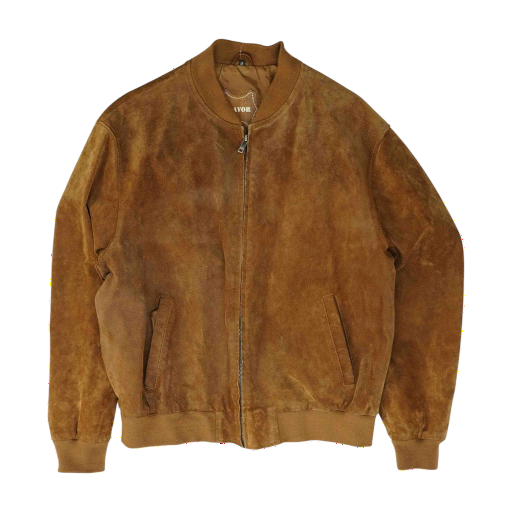 Brown Solid Leather Jacket