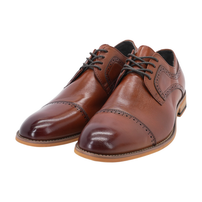 Brown Lace-Up Dress Shoes