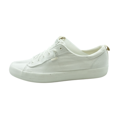 White Slip-On Flats