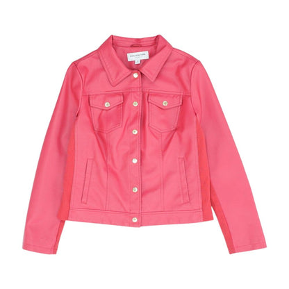 Red Faux Leather Jacket