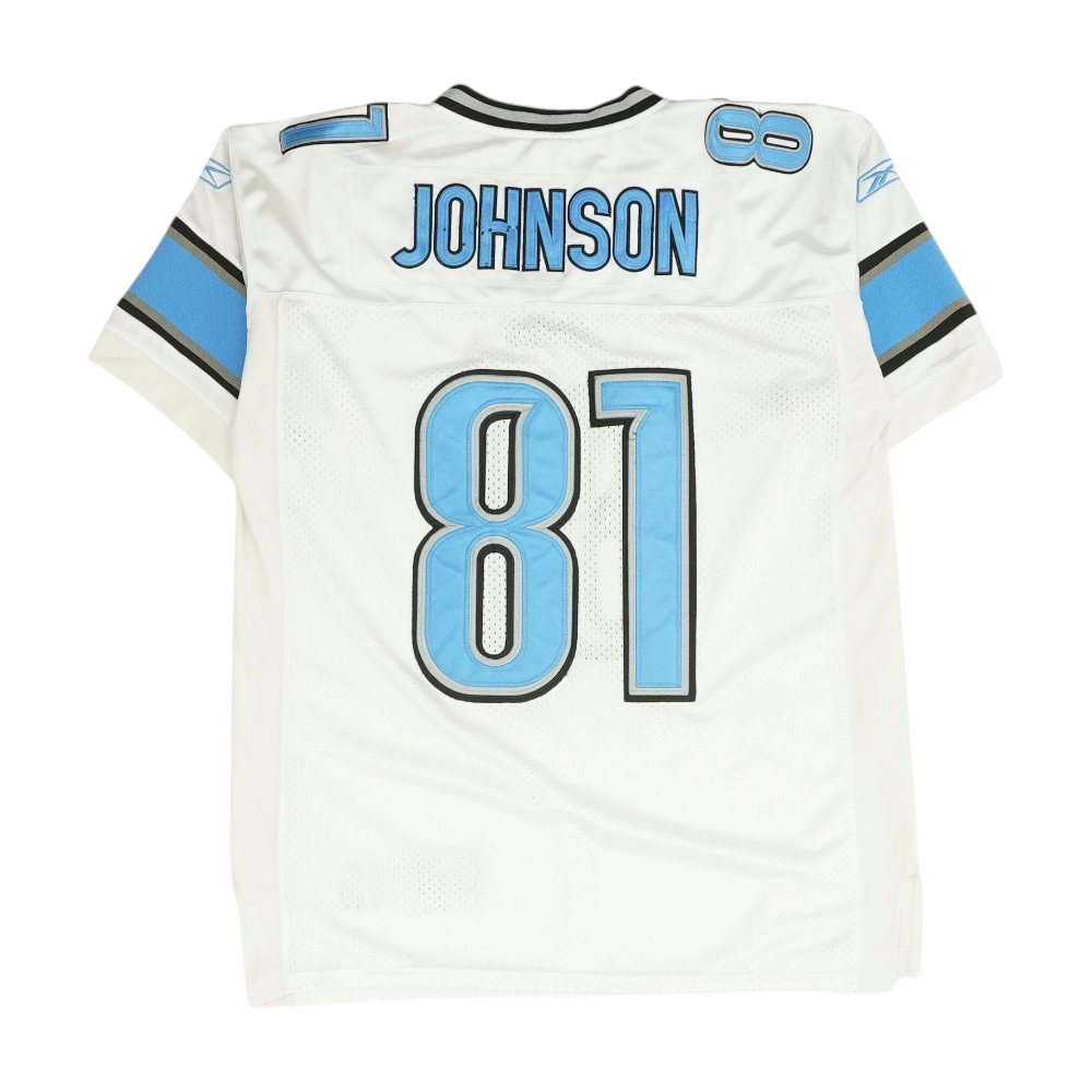 Men's White Detroit Lions Jersey
