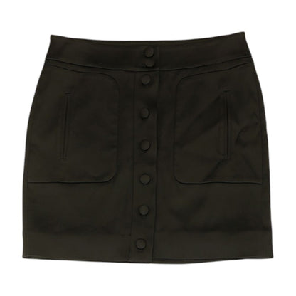 Black Solid Mini Skirt