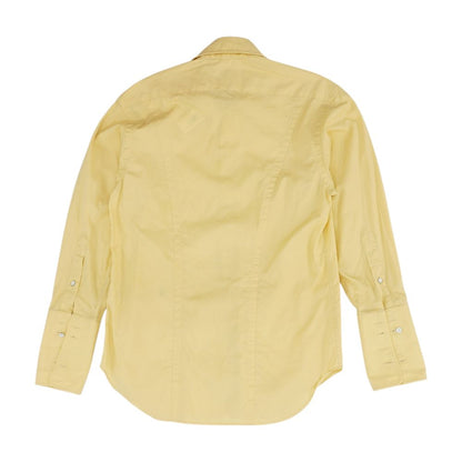 Yellow Solid Long Sleeve Button Down