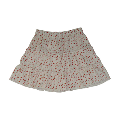 Red Print Skort