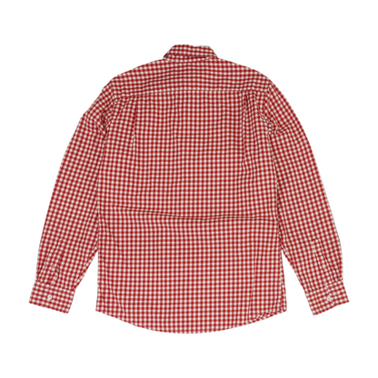 Red Check Long Sleeve Button Down