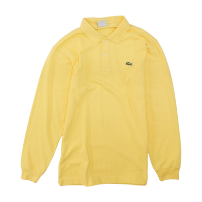 Yellow Solid Long Sleeve Polo