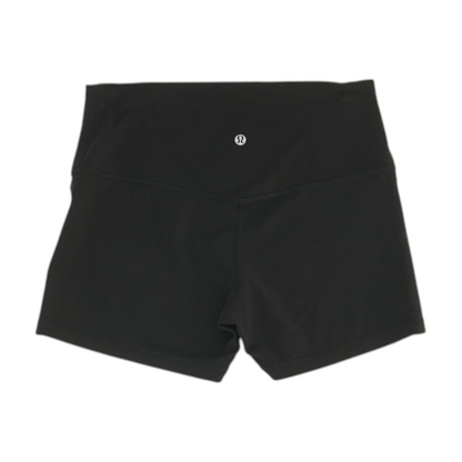 Black Solid Active Shorts