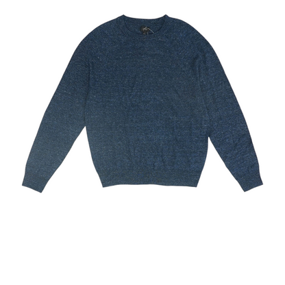 Blue Solid Pullover Sweater