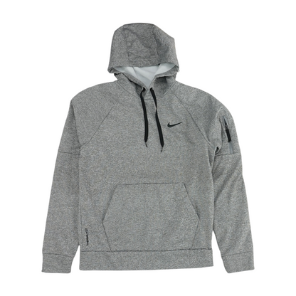 Gray Solid Hoodie Pullover