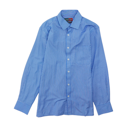 Blue Striped Long Sleeve Button Down