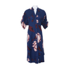 Maye Navy Floral Midi Dress – Image 1