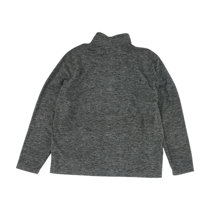 Gray Abstract 1/4 Zip Pullover