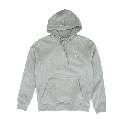 Gray Solid Hoodie Pullover