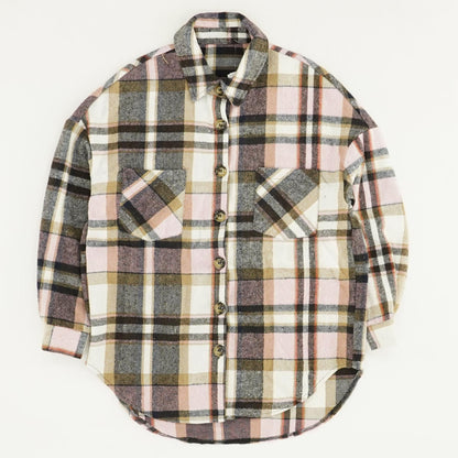 Multi Plaid Button Down