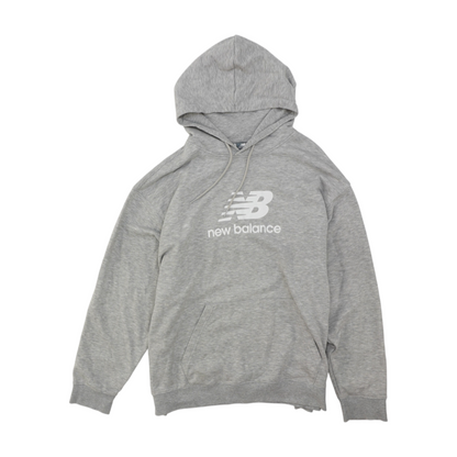 Gray Solid Hoodie Pullover