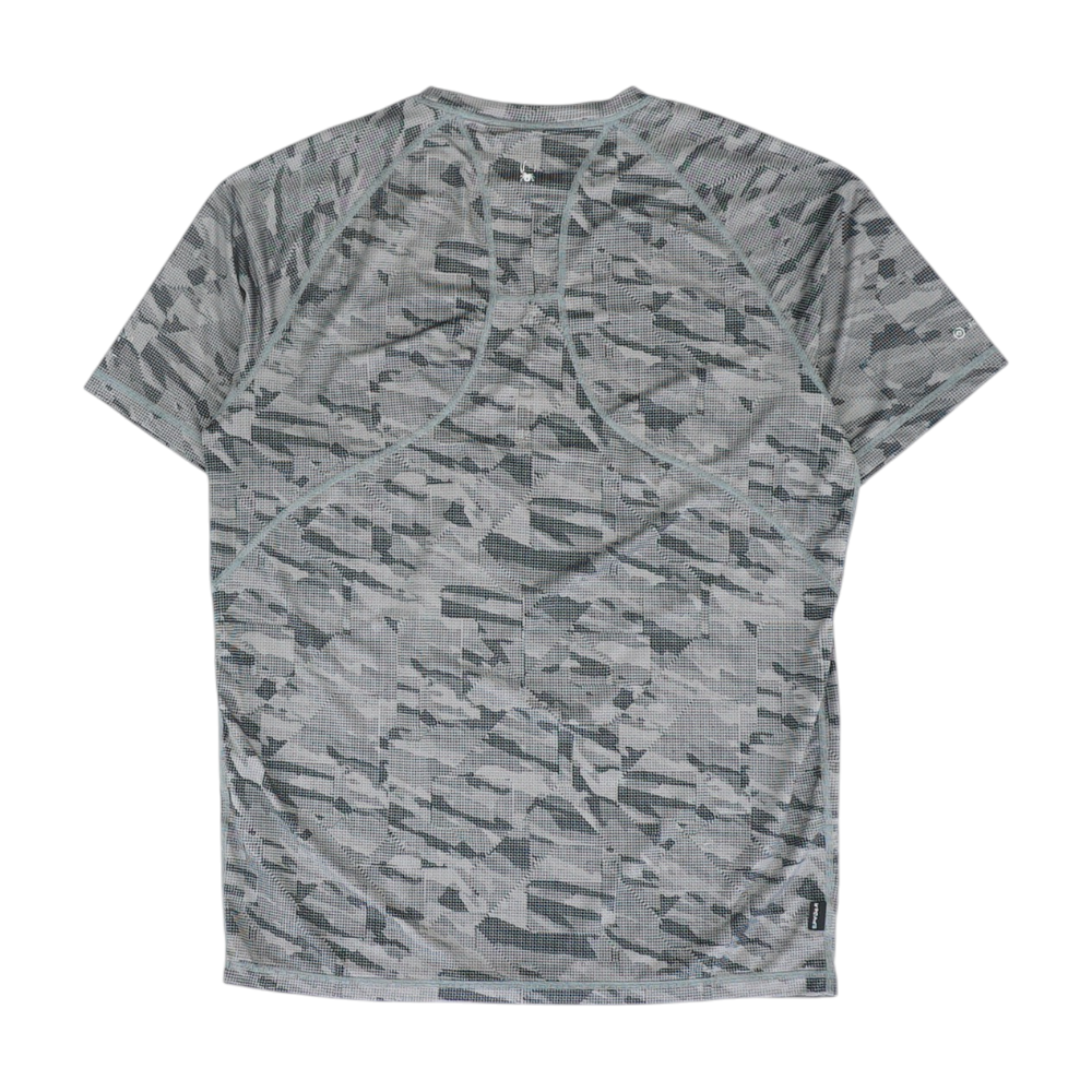 Gray Print Swim Top