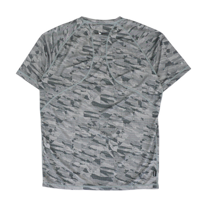 Gray Print Swim Top