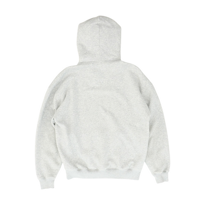 Gray Solid Hoodie Pullover