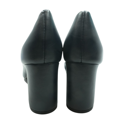 Navy Block Heels