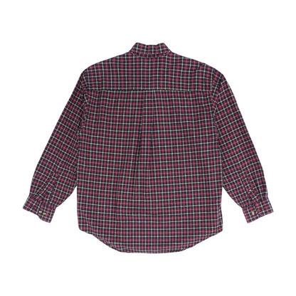 Red Plaid Flannel Button Down