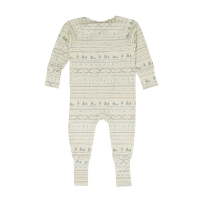 Cream Print One-Piece