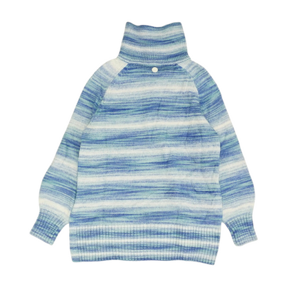 Blue Striped 1/4 Zip Sweater