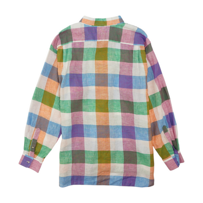 Multi Check Long Sleeve Button Down