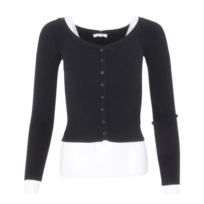 Black Cardigan Sweater