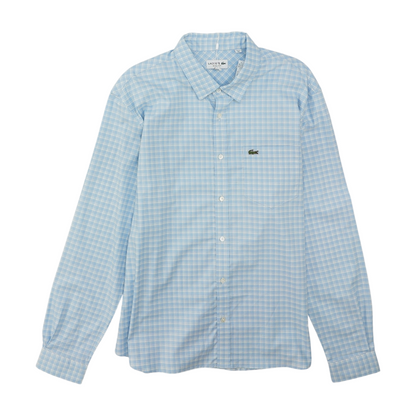 Blue Plaid Long Sleeve Button Down