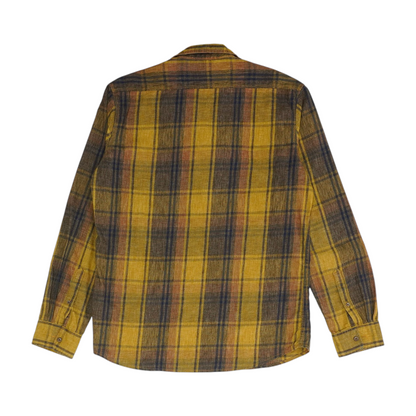 Brown Plaid Long Sleeve Button Down