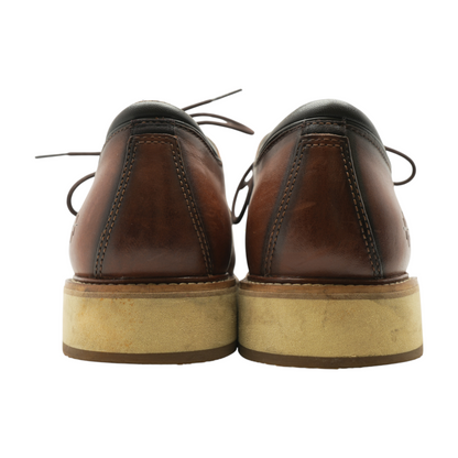 Brown Lace-Up Casual Shoes