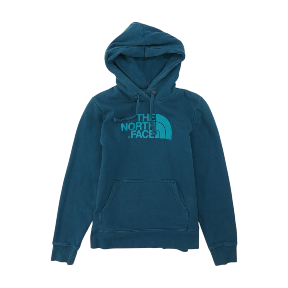 Blue Solid Hoodie Pullover