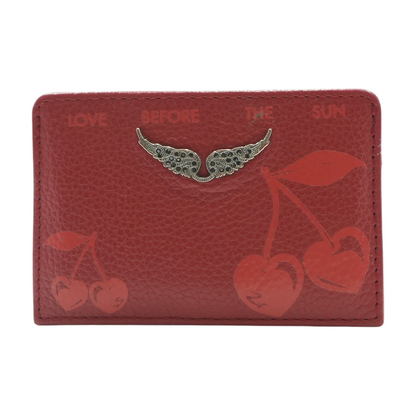 Red Lv Pass Cherry Cardholder