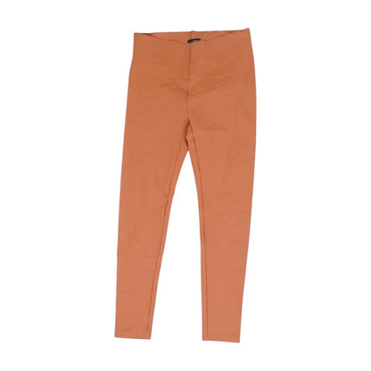 Orange Solid Leggings