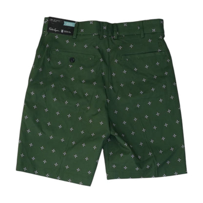 Green Graphic Active Shorts