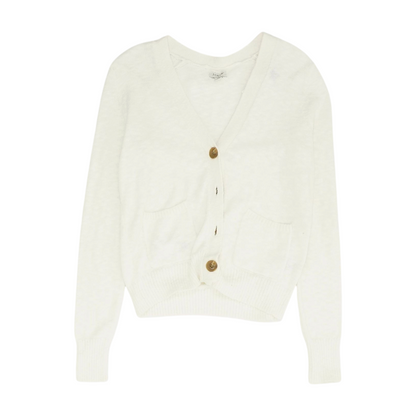 White Cardigan Sweater