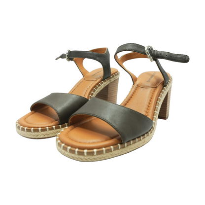 Brown Heeled Sandals