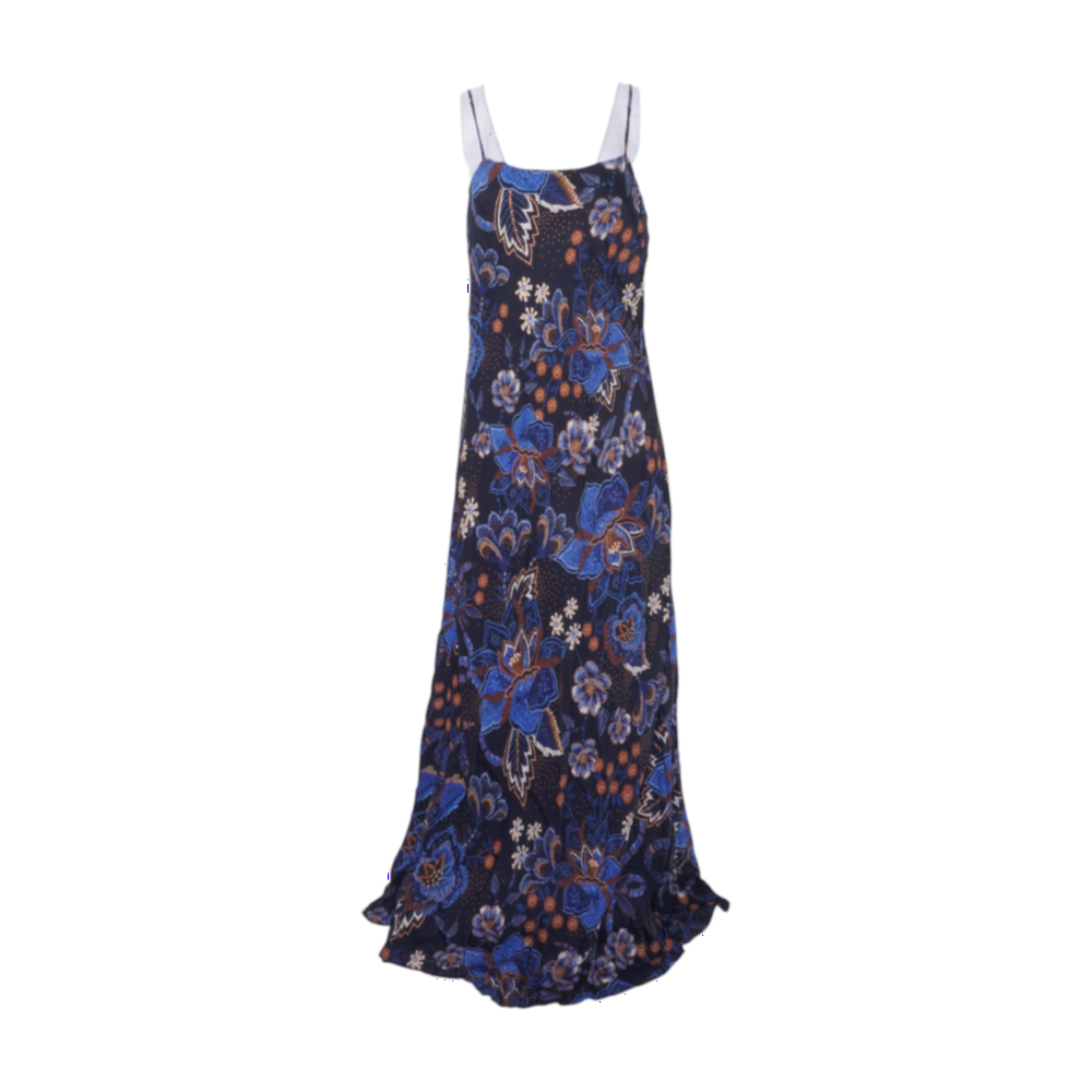 Farm Rio Blue Floral Maxi Dress – Image 1