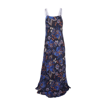Farm Rio Blue Floral Maxi Dress – Image 1