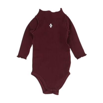 Maroon Long Sleeve One-Piece