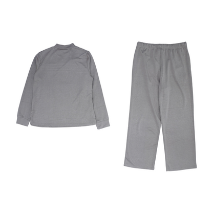 Brown Solid Pant Set