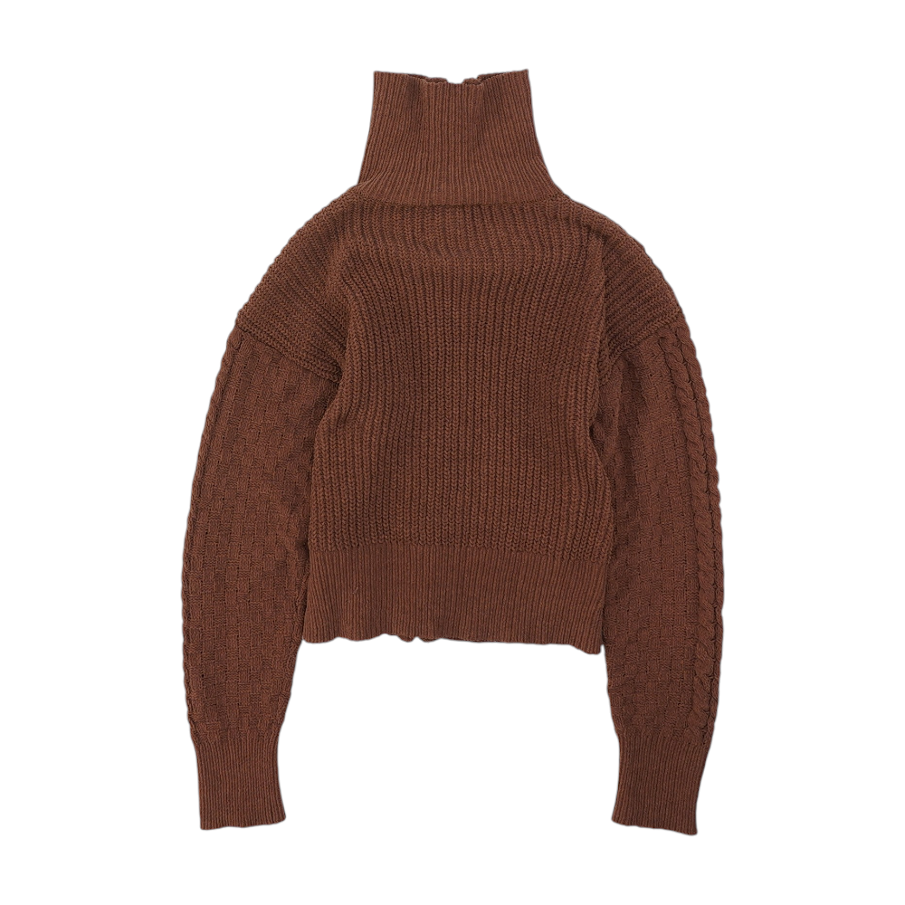 Derek Heart Brown Cardigan Sweater – Image 2