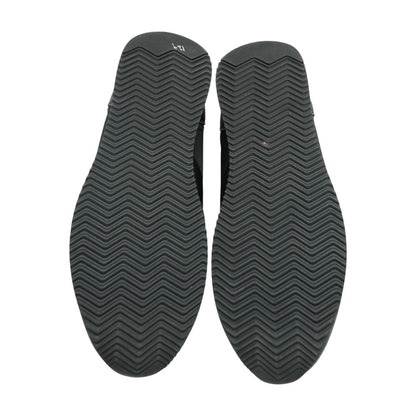 Black Fabric Sneakers Black Low Top Athletic Shoes
