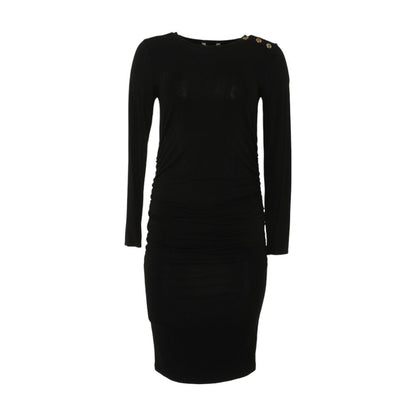 Black Maternity Midi Dress