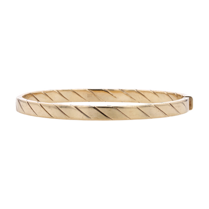 9K Yellow Gold Bangle Bracelet