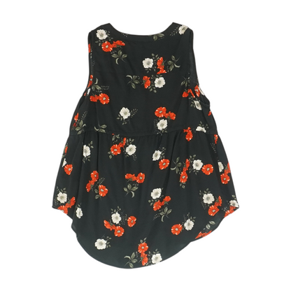Black Floral Blouse