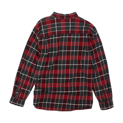 Red Plaid Flannel Button Down