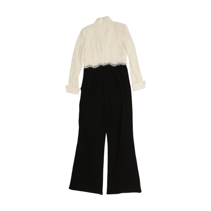 Black Color Block Jumpsuit